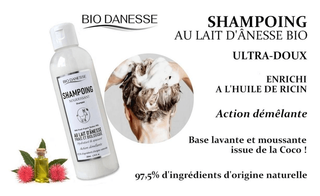 Shampooing au lait d'ânesse 
