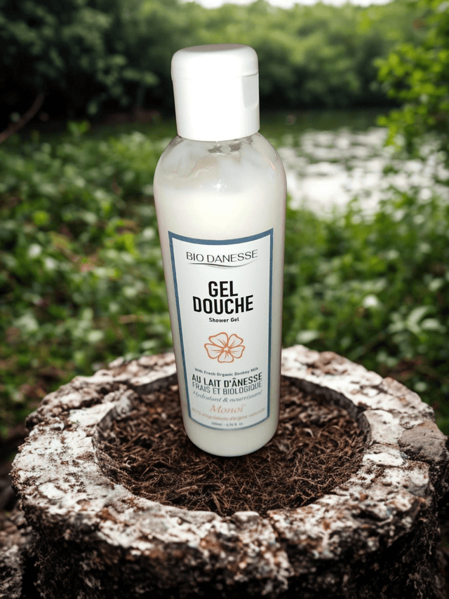 Gel douche au lait d&#039;ânesse Monoi
