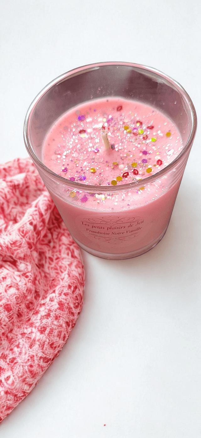 Bougie Framboise Noire Vanille 
